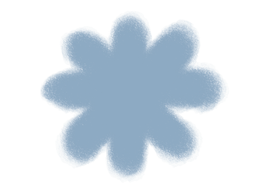 Blue starburst